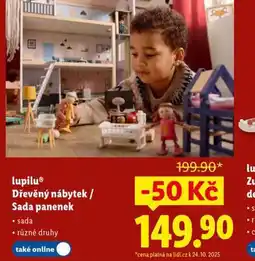 Lidl Dřevěný nábytek / sada panenek nabídka