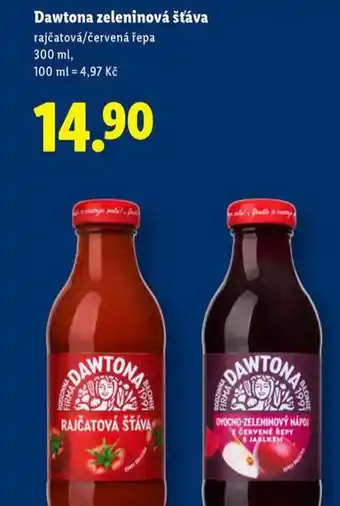 Lidl Dawtona zeleninová šťáva nabídka