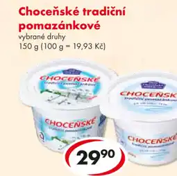 CBA Choceňské tradiční pomazánkové nabídka