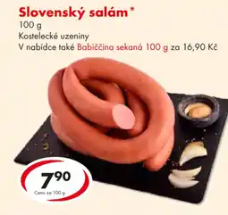 CBA Slovenský salám nabídka