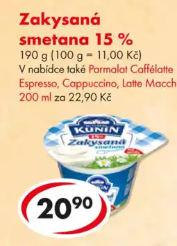 CBA Kunin Zakysaná smetana 15% nabídka