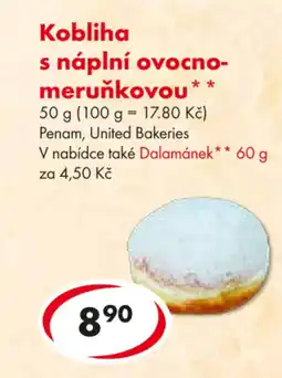 CBA Kobliha s náplní ovocno- meruňkovou nabídka