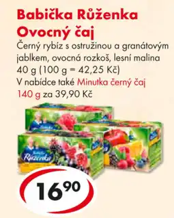 CBA Babička Růženka Ovocný čaj nabídka