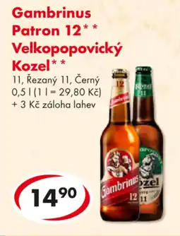 CBA Gambrinus Patron 12 , Velkopopovický Kozel nabídka