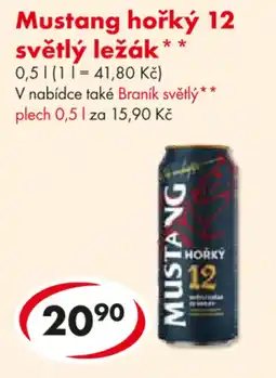 CBA Mustang hořký 12 světlý ležák nabídka