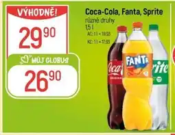 Globus Coca-Cola, Fanta, Sprite nabídka