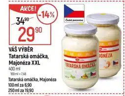 Globus VÁŠ VÝBĚR Tatarská omáčka, Majonéza XXL nabídka