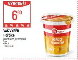 Globus VÁŠ VÝBĚR Hořčice nabídka