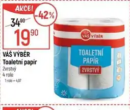 Globus VÁŠ VÝBĚR Toaletní papír nabídka