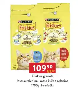 Qanto Friskies granule losos a zelenina, maso kuře a zelenina nabídka