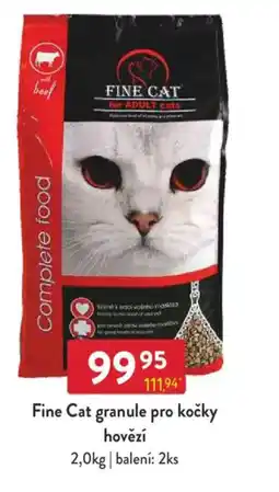 Qanto Fine Cat granule pro kočky hovězí nabídka