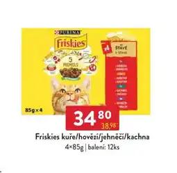 Qanto Friskies kuře/hovězí/jehněčí/kachna nabídka