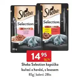 Qanto Sheba Selection kapsička kuřecí a hovězí, s lososem nabídka