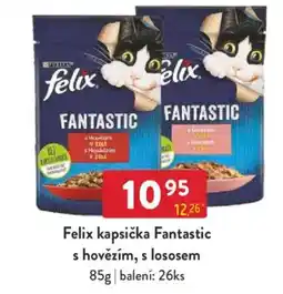 Qanto Felix kapsička Fantastic s hovězím, s lososem nabídka