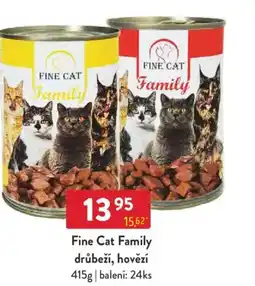 Qanto Fine Cat Family drůbeží, hovězí nabídka