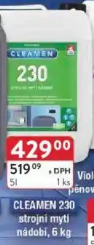 Qanto CLEAMEN 230 strojní mytí nádobi nabídka