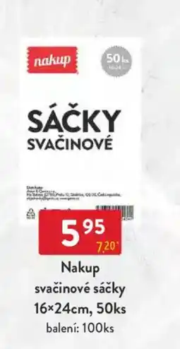 Qanto Nakup svačinové sáčky 16x24cm nabídka