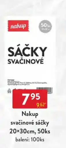 Qanto Nakup svačinové sáčky 20 x 30 cm nabídka