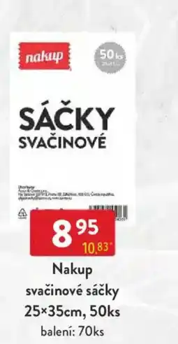 Qanto Nakup svačinové sáčky 25x35cm nabídka