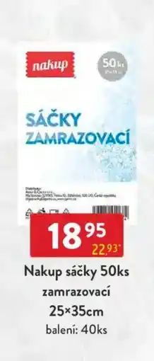 Qanto Nakup sáčky zamrazovací 25x35cm nabídka