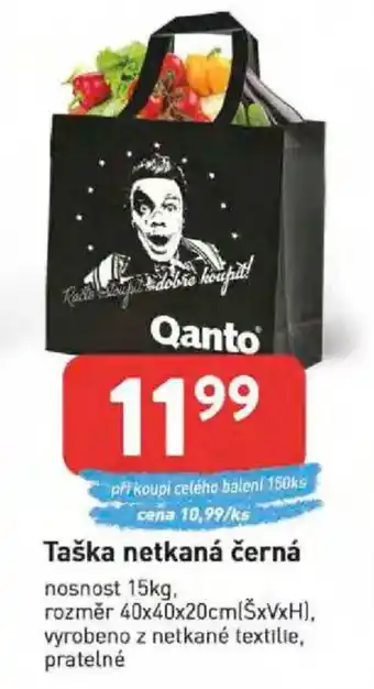 Qanto Taška netkaná černá nabídka