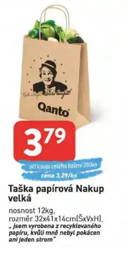 Qanto Taška papírová Nakup velká nabídka