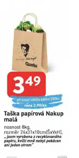 Qanto Taška papírová Nakup malá nabídka