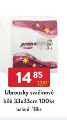 Qanto Ubrousky svačinové bílé 33x33cm nabídka