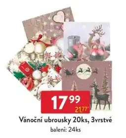 Qanto Vánoční ubrousky ,3vrstvé nabídka