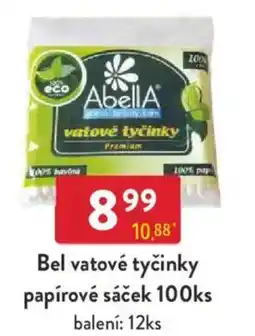 Qanto Bel vatové tyčinky papírové sáček nabídka