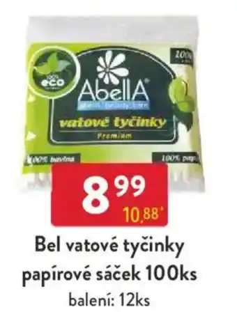 Qanto Bel vatové tyčinky papírové sáček nabídka