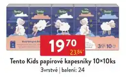 Qanto Tento Kids papírové kapesníky nabídka