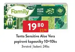 Qanto Tento Sensitive Aloe Vera papírové kapesníky nabídka