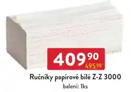 Qanto Ručníky papírové bílé Z-Z 3000 nabídka