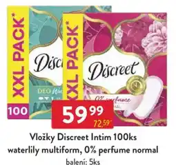Qanto Vložky Discreet Intim waterlily multiform, 0% perfume normal nabídka