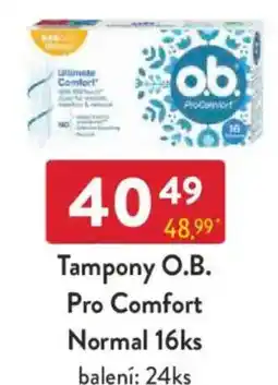 Qanto Tampony O.B. Pro Comfort Normal nabídka