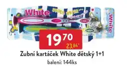 Qanto Zubní kartáček White dětský 1+1 nabídka