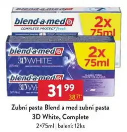 Qanto Zubní pasta Blend a med zubní pasta 3D White, Complete nabídka