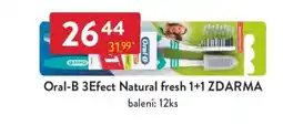 Qanto Oral-B 3Efect Natural fresh 1+1 ZDARMA nabídka