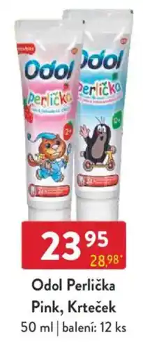 Qanto Odol Perlička Pink, Krteček nabídka