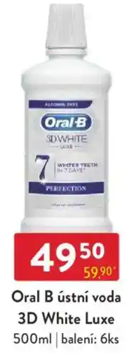 Qanto Oral B ústní voda 3D White Luxe nabídka