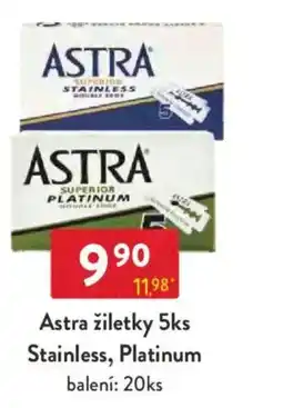 Qanto Astra žiletky Stainless, Platinum nabídka