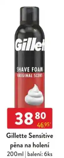 Qanto Gillette Sensitive pěna na holení nabídka