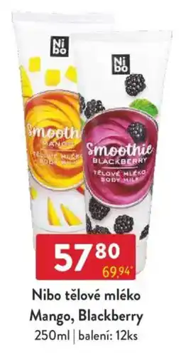 Qanto Nibo tělové mléko Mango, Blackberry nabídka