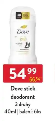 Qanto Dove stick deodorant nabídka