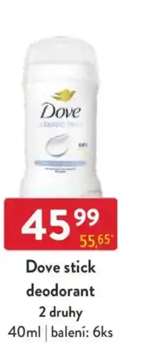 Qanto Dove stick deodorant nabídka