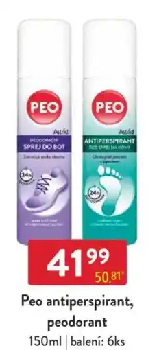 Qanto Peo antiperspirant, peodorant nabídka