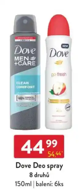 Qanto Dove Deo spray nabídka