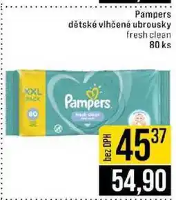 Jip Pampers dětské vlhčené ubrousky fresh clean 80 ks nabídka