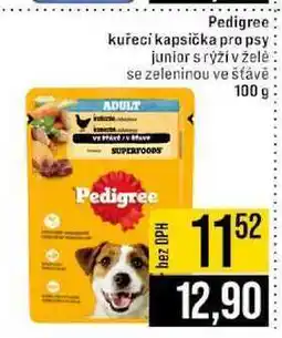 Jip Pedigree kuřecí kapsička pro psy junior s rýží v želé se zeleninou ve šťávě 100 g nabídka